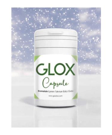 GLOX Bromelain Extract Strengthened Metabolism Revitalizing Detox Capsules 30 Pieces - Buy Online on GoSupps.com
