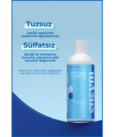 ENZYM COSMETICS Hair Care Shampoo for Weak and Falling Hair 400 ml (PROCAPIL) - Buy Online on GoSupps.com