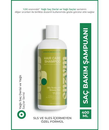 ENZYM COSMETICS Hair Care Shampoo for Oily Scalp and Oily Hair 400 ml