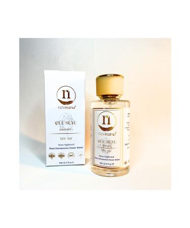 Nevirana 0 Natural Unoiled Rose Water-Hydrosol 100 ml
