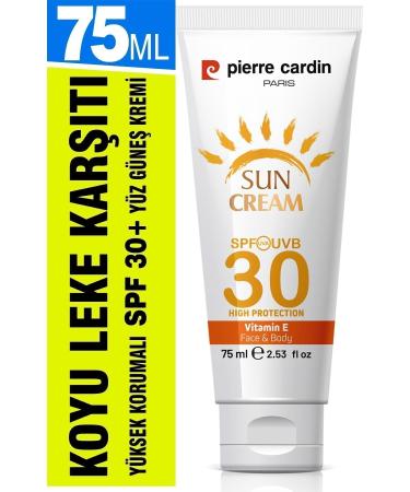 Pierre Cardin Spf 30 Anti-Spot High Protection Face Sun Cream 75 ml For Normal and Dry Skin - Buy Online on GoSupps.com