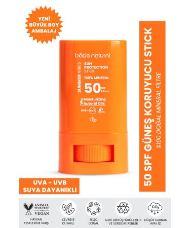 Bade Natural 50 Spf 0 Mineral Filter and Natural High Protection Sun Stick