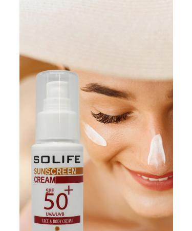 SOLIFE Sun Cream Face and Body Protector 50 Spf 50 ml - Buy Online on GoSupps.com
