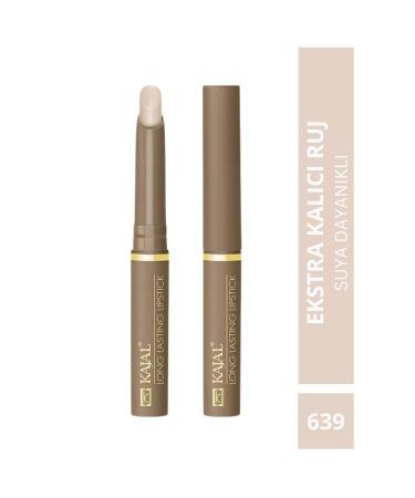 KAJAL Long Lasting Light Peach Lipstick - Long Lasting Lipstick No:639