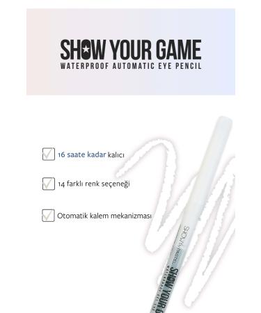 Pastel Show By Pastel Show Your Game Waterproof Gel Eye Pencil - Waterproof Gel Eye Pencil 405 - Buy Online on GoSupps.com
