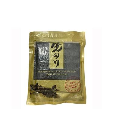 Sea Wandobada Food Sushi Leaf Seaweed Yaki Nori 50 Sheets Gold