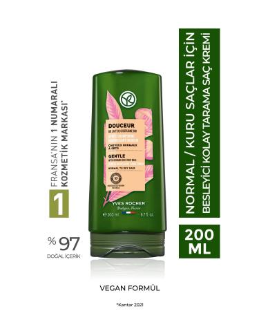 Yves Rocher Nourishing Easy Combing Conditioner for Normal/Dry Hair (Doucer) - Vegan-200 ml
