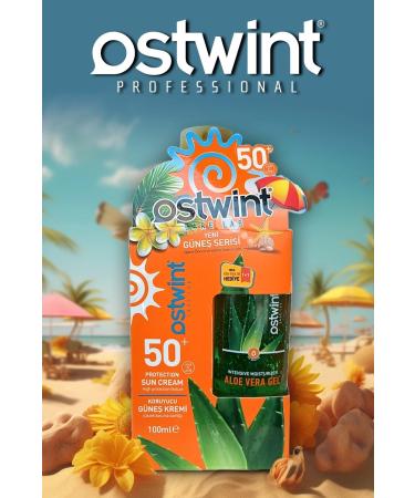 Ostwint Spf 50 Sun Cream 100 ml Vitamin E Aloe Vera Gel 100 ml Gift - Buy Online on GoSupps.com
