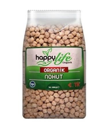 Happy Life Organic Chickpeas 1 KG (TWO)