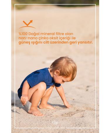 Bade Natural 0 Natural 50 Spf High Protection Children's Sunscreen Cream Mineral Filter 50 ml - Buy Online on GoSupps.com
