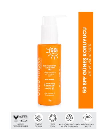 Bade Natural 50 SPF Sun Protection Face and Body Milk 100 ml