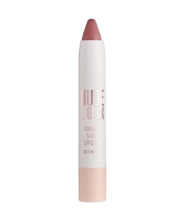 Golden Rose Nude Look Creamy Shine Lipstick-02 Pink Rose-pencil Lipstick