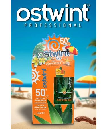 Ostwint Spf 50 Sun Cream 100 ml Vitamin E Aloe Vera Gel 100 ml Gift - Buy Online on GoSupps.com