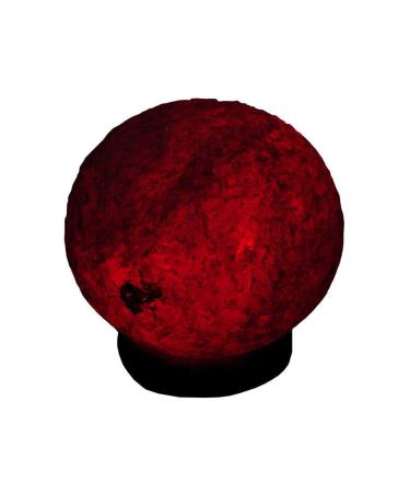MyDrop Globe Shaped Natural Rock Salt Lamp with Wired Bulb White 6-7 Kg