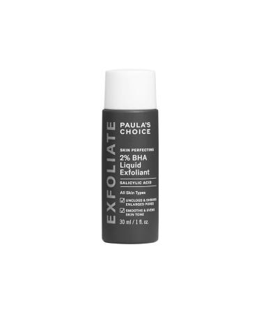 Paulas Choice Skin Perfecting 2% BHA Liquid Salicylic Acid Exfoliant Gentle Facial Exfoliator for Blackheads 1fl
