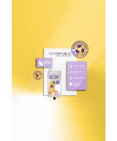 Skin Republic 24k Gold Peel - Off - Gold Peel Off Face Mask 27ml - Buy Online on GoSupps.com