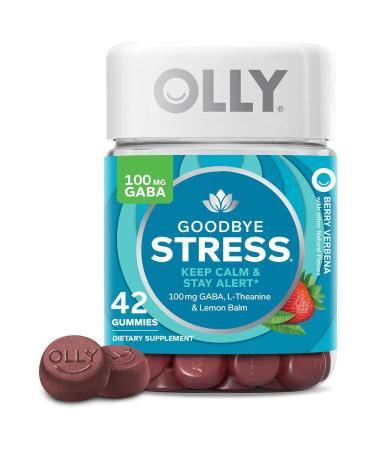 OLLY Goodbye Stress GABA L-Theanine Lemon Balm 42 Gummies