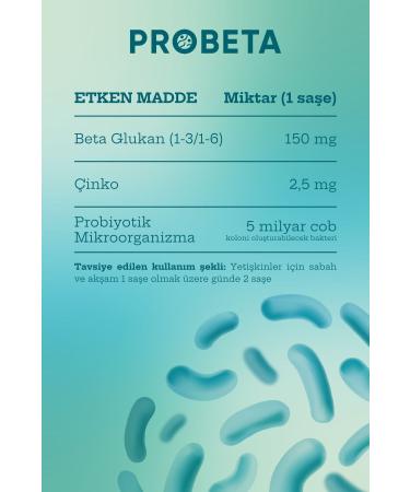 MDC Probeta 20 Sachets (BETA GLUCAN ZINC PROBIOTIC MICROORGANISMS) - Buy Online on GoSupps.com