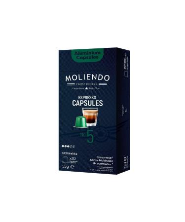 Moliendo Aluminum Capsule Coffee Introduction Package (3X10 NESPRESSO COMPATIBLE ALUMINUM COFFEE CAPSULE) - Buy Online on GoSupps.com