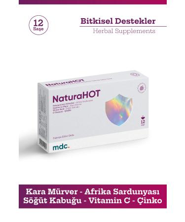 MDC Naturahot 12 Sachets (Black Elderberry African Geranium Vitamin C)