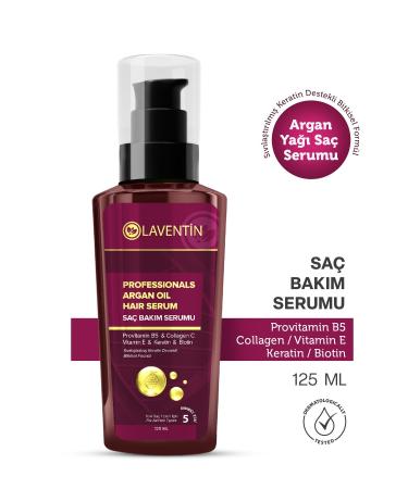Laventin Hair Growth Anti-Loss Keratin Biotin Collagen Argan Oil Hair Serum 125ml