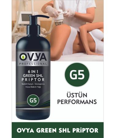 ovya Anti Cellulite G5 Massage Oil Green Shl Priptor 1000ml - Buy Online on GoSupps.com