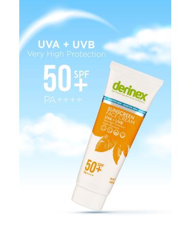 Derinex Sunscreen Cream Spf 50 For Sensitive Skin 50 ml - Buy Online on GoSupps.com