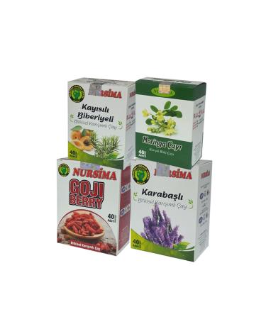 Nursima Goji Berry Herbal Tea Set 4 Pieces X 40 Pieces
