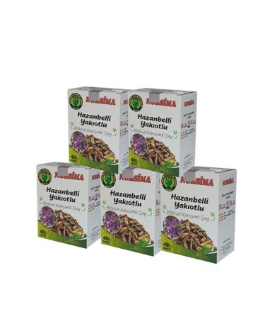 Nursima Hazanbelli Tea 40 Filtering Bags 5 Piece Set (5 Pieces X 40 Filtering Bags)
