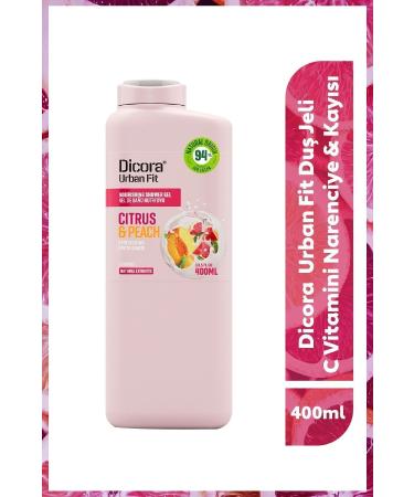 DICORA URBAN FIT Shower Gel Vitamin C Citrus & Apricot 400 ml 8410262902103