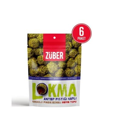 Zuber Lokma with Pistachio 96g X 6 Pieces - Buy Online on GoSupps.com