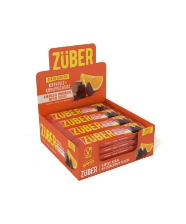 Z ber Cocoa and Orange Fruit Bar 40 Gr X 12 Pieces - Buy Online on GoSupps.com