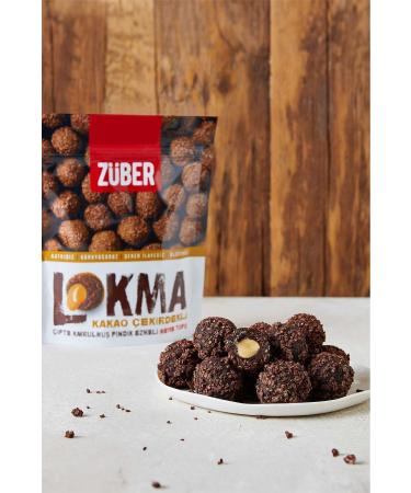 Zuber Lokma Cocoa Bean Coated Hazelnut Paste Fruit Ball 96g X 6 Pack - Buy Online on GoSupps.com