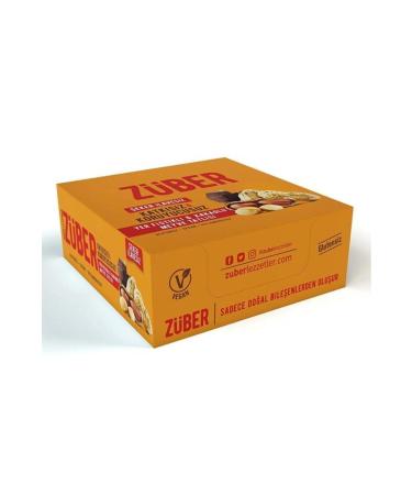 Zuber Peanut and Cocoa Fruit Bar 40g X 12 Pieces - Buy Online on GoSupps.com