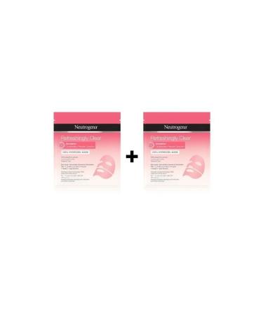 Neutrogena Refreshingly Clear Pink Grapefruit Purifying Hydrogel Mask 30 Ml X2 PKTNTRCHDMSK - Buy Online on GoSupps.com