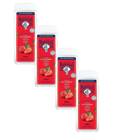 Le Petit Marseillais Mediterranean Strawberry Moisturizing Bath and Shower Gel 400ml X 4 Pieces - Buy Online on GoSupps.com