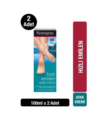 Neutrogena Fast Absorbing Foot Cream 100 ml x 2 Pieces