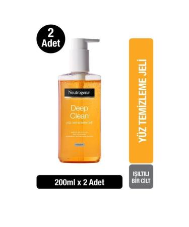 Neutrogena Deep Clean Facial Cleansing Gel 200 ml X2