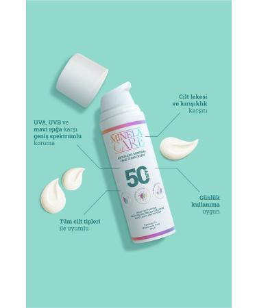 Minelacare Anti-Blemish and Anti-Aging Vitamin C Organic Mineral Filter Face Sun Cream Spf 50 70gr - Buy Online on GoSupps.com
