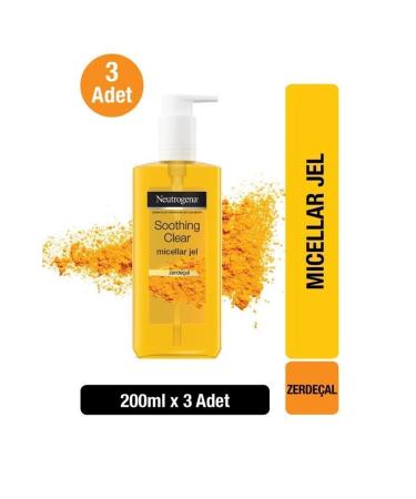 Neutrogena Soothing Clear Micellar Gel 200 ml x3 - Buy Online on GoSupps.com