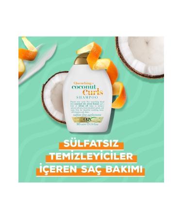 OGX Moisturizing Coconut Curls Sulfate-Free Shampoo for Curly Hair 385 ml - Buy Online on GoSupps.com