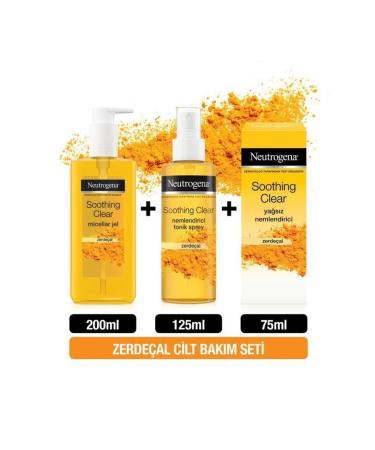 Neutrogena Soothing Clear Micellar Gel 200 ml + Toner 125 ml + Oil-Free Moisturizer 75 ml