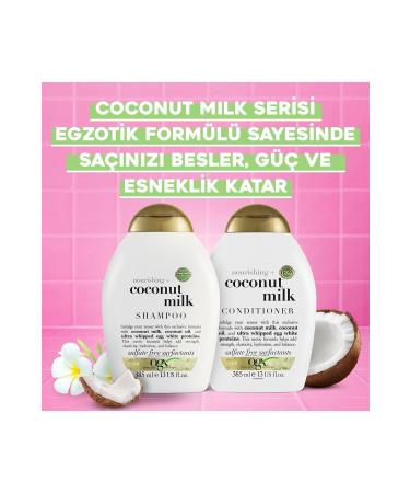 OGX Nourishing Coconut Milk Sulfate-Free Shampoo 385 ml - Buy Online on GoSupps.com