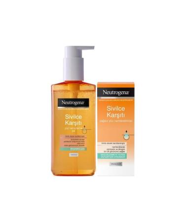 Neutrogena Anti-Acne Oil-Free Cleansing Gel 150 ml Oil-Free Moisturizer 50 ml - Buy Online on GoSupps.com