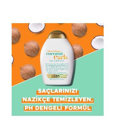 OGX Moisturizing Coconut Curls Sulfate-Free Shampoo for Curly Hair 385 ml - Buy Online on GoSupps.com