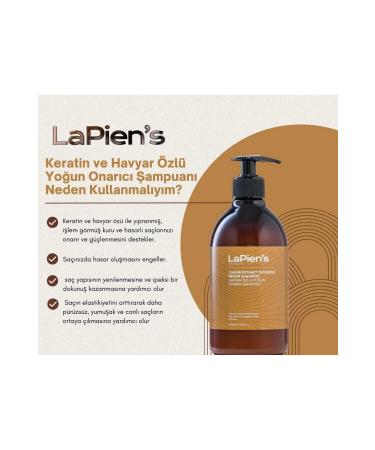 Lapien's Intensive Repairing Bond Strengthening Moisturizing Shampoo for Damaged Damaged Dry Hair 500 ml - Buy Online on GoSupps.com