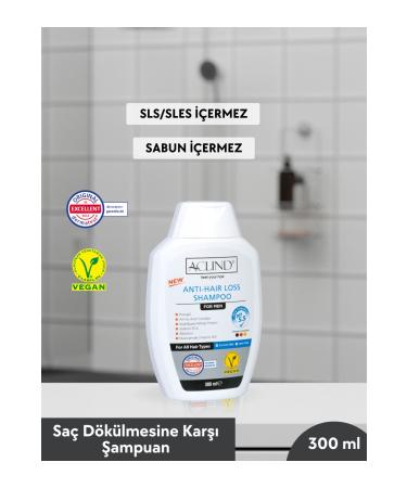 Aclind Anti-Hair Loss Shampoo | For Men 300 ml | Effective Shampoo Against Hair Loss for Men - Buy Online on GoSupps.com