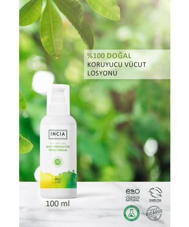 INCIA 0 Natural Protective Body Lotion Spray for Newborn Baby Child Lemon Eucalyptus Vegan 100 ml - Buy Online on GoSupps.com