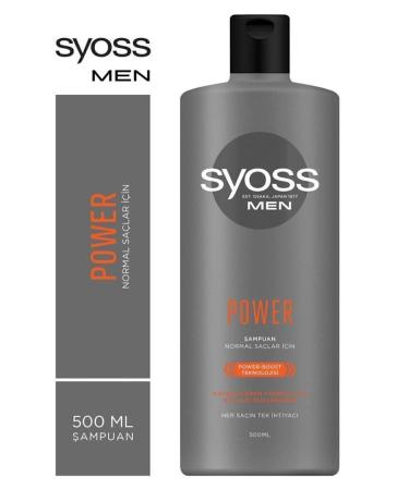 Syoss Men Power Strengthening Shampoo 500 ml - 2 Pieces - Hair Strengthening - Buy Online on GoSupps.com