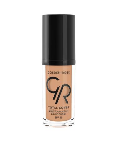 Golden Rose Total Cover 2in1 Foundation & Concealer No:16 Warm Honey - Foundation & Concealer - 8691190963767